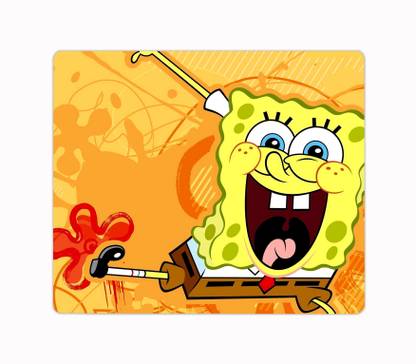 ARTBUG SpongeBob SquarePants Cartoon Printed Premium Designer Mouse Pad for Computer/Laptop (22.5cm x 19cm) - C351 Mousepad