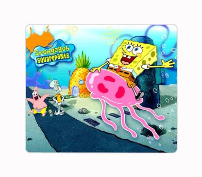 ARTBUG SpongeBob SquarePants Cartoon Printed Premium Designer Mouse Pad for Computer/Laptop (22.5cm x 19cm) - C671 Non Slip Base Mousepad