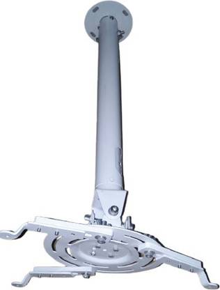 Sii 4 feet Heavy Duty Projector Ceiling Mount Kit (White) Universal Projector Mount Loading Capacity Upto 30 Kgs (Only for Heavy Load Projector) Projector Stand