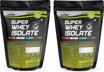 METTLE Super Whey Isolate (Pack of 2) (50g + 50g) Whey Protein