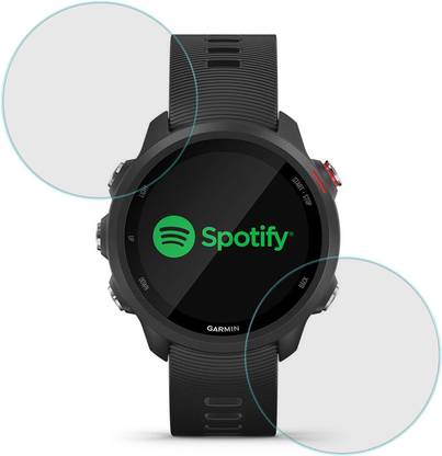 फैक स्क्रीन गार्ड Garmin Forerunner 245 Music के लिए FCS 9h H एंटी शॉक एज से एज तक कवरेज स्मार्ट वॉच स्क्रीन गार्ड फ्लैक्सिबल वॉच स्क्रीन प्रोटेक्टर | 2 का पैक के लिए