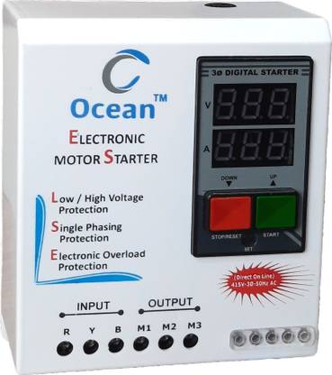 Ocean sales Three Phase Digital Dol Starter With Voltage Sensing Wired Sensor Security System