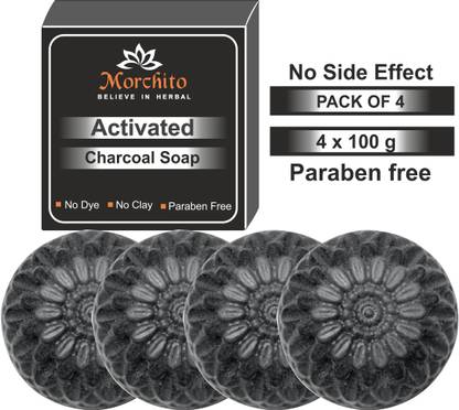 Morchito Activated Charcoal Soap For Men & Women, Acne , Blackheads , Natural Detox Face Soap For Men & women Face & Body Soap.