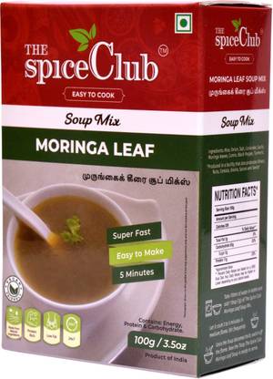 The Spice Club Moringa Leaf Soup Mix 100g - Delicious, Low Fat, Protein Rich, Super Fast, Make in just 5 minutes