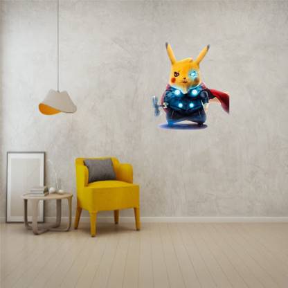 Devil designs 63 cm Fictional Character Wall Sticker | _GD618 Devil-GD618 Self Adhesive Sticker
