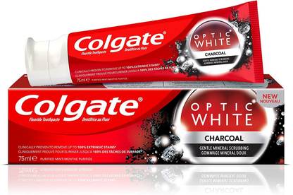 Colgate Optic White Charcoal Imported 75 ml (100g) Toothpaste