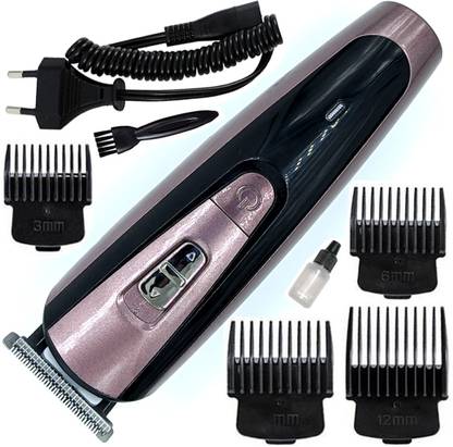 MSD Rechargeable Waterproof Professional Hair Clipper Beard Moustache Trimmer KS Fully Waterproof Body Groomer 120 min  Runtime 4 Length Settings