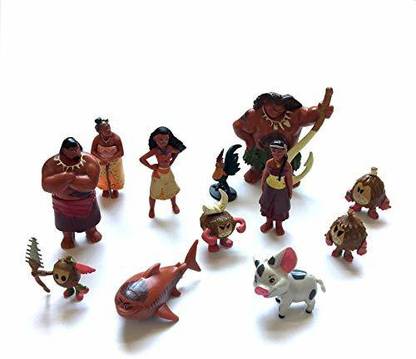 ACTION FIGURE 12pcs/set 5-9 Moana Toy Figure Set