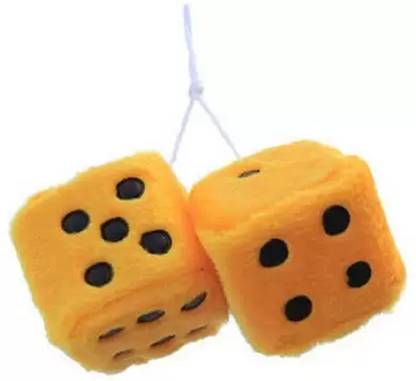 Rhtdm Dice Hanging Air Freshener Lemon Car Freshener Blocks Dice Car Air Freshener Perfume Orange