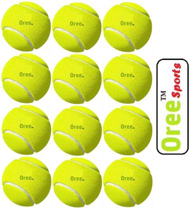 ओरी Sports soft tennis (Light Weight) Cricket Tennis Ball (pack 12) क्रिकेट टेनिस बॉल