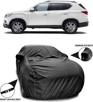 SEBONGO Car Cover For Mahindra XUV400 (With Mirror Pockets)