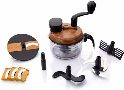 NMS TRADERS 7 in 1 Dual Speed Food Processor, Atta Maker for Kitchen, Chopper, Chipser, Vegetable & Fruit Grater & Slicer Vegetable & Fruit Grater & Slicer (1) Plastic Detachable Dough Maker