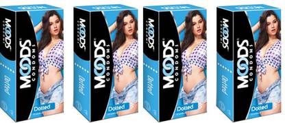 MOODS Dotted 10s Condoms Pack of 4 Condom