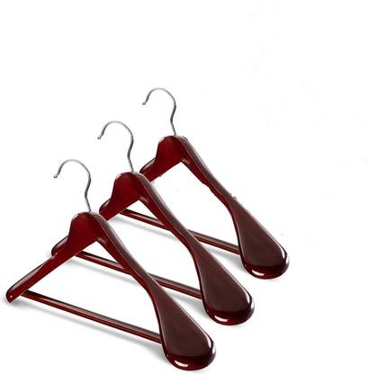 UK Enterprise Wooden Coat Pack of 3 Hangers For  Coat