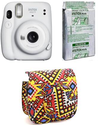 FUJIFILM Instax Mini 11 INSTAX Mini 11 Instant Film Camera with 10X1 Film pack With Bohemia Pouch Instant Camera