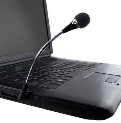 Black Camel 1PC External Mini 3.5mm Flexible Microphone Speaker For Laptop Tablet Computer Microphone