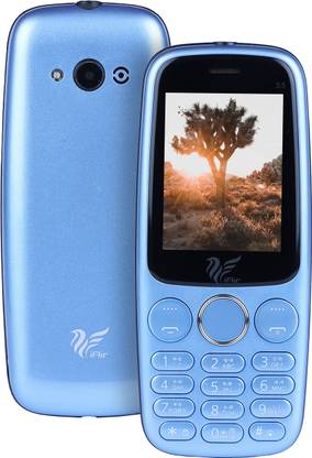 IAIR Basic Feature Dual Sim Mobile Phone with 2800mAh Battery, 2.4 inch Display Screen, 0.8 mp Camera with Big LED Torch (FPS5, Sky Blue)