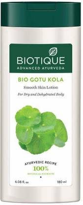 BIOTIQUE Gotu Kola Smooth Skin Body Lotion for Dry Skin, 180 ml