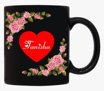 JAIPURART Tanisha Name Coffee | Anniversary Gift For Wife/Girlfriend | Best Gift For Girlfriend/Friend/Wife | Best Valentine Day Gift For Your Lover Ceramic Coffee (330 ml) Ceramic Coffee Mug