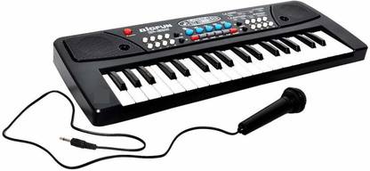 TERN 37 Key Piano Keyboard Toy with Recording and Mic and Charger Cable Power Option Battery Operated Analog Digital Piano