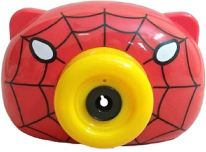 Toyswala Spiderman Camera Bubble Machine with Bubble Solution -Automatic Bubble Blower for Kids