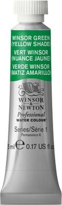 Winsor & Newton Professional Water Colour - Tube of 5 ML - Winsor Green Yellow Shade (721)