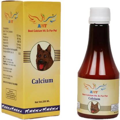 awf Dog Calcium vitamin D3 for pet syrup (200ml) Pet Health Supplements