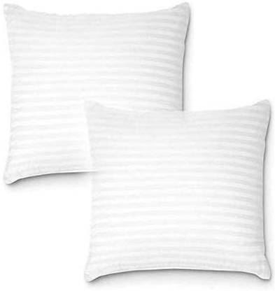 Livasto Polyester Fibre Stripes Sleeping Pillow Pack of 2