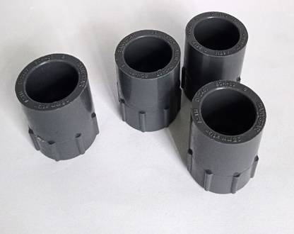 NR Trader Brass PVC F.T.A 1'' x 1/2'' (Gray) (3 Pcs) 2-Way Reducer Pipe Joint