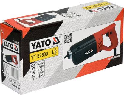 YATO YT-82600 Concrete Vibrator 1600W+Poker 3m35mm Angle Drill