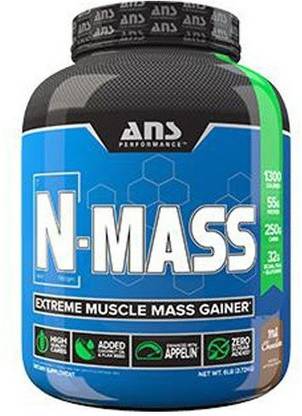 ANS PERFORMANCE N mass Extreme Muscle Mass Gainer Salted Caramel 15 LBS Weight Gainers/Mass Gainers