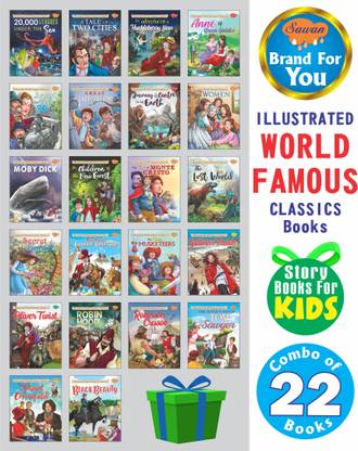 Illustrated World Famous Classics Books Complete Combo | Pack Of 22 Story Books