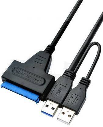 BIGGEAR (Pack of 1) USB 3.0 to SATA III Adapter Cable with UASP SATA to USB Converter for 3.5" / 2.5" Hard Drives Disk HDD and Solid State Drives SSD 0605-1PC-USB3.0-SATA-ADTR-4TB USB Cable