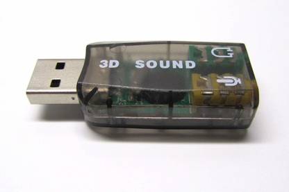 King Enterprise USB 2.0 3D Audio Sound Card Adapter 5.1 Channel Suitable for DVD, Digital Products, Music, Games and Online use KING-0023 Sound Card