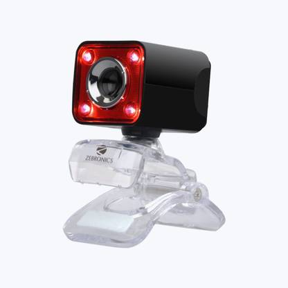 ZEBRONICS CRYSTAL PRO USB WEBCAM 0.3  Webcam with Built-In Microphone with Night Vision USB Connectivity