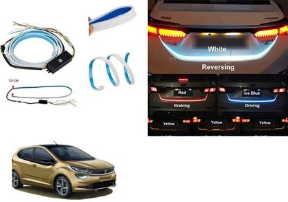 Vcart Flow Car LED Light Streamer Brake Trunk Signal Light Car Fancy Lights For Tata Altroz Car Fancy Lights