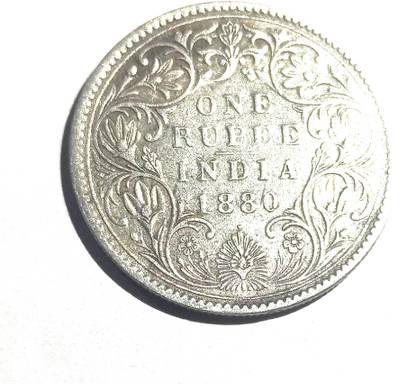 SAMRIDHIKA VENTURES BY JAI GURU JI 1880 SILVER COIN B.I.C Medieval Coin Collection