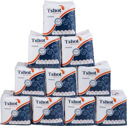 Tshot PRIME PACK Soft Tissue Paper Napkin(Premium Quality) (Pack OF 10) (1000-Napkins)