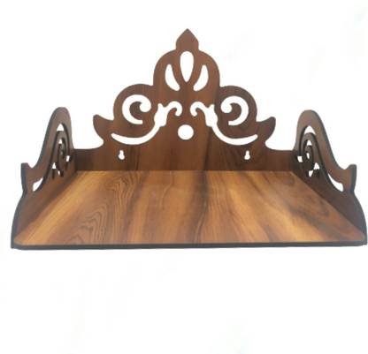 Skyhigh Wood Art and Craft Temple | Wooden Murti Stand for Home & Temple | Wooden Stand for Temple | Hand Crafted Temple Engineered Wood Home Temple