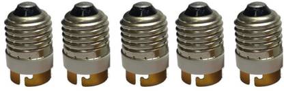 DECOBELL E27 To B22 Edison Screw Socket Base Adapter Converter LED Bulb Lamp Plug Extender Plastic, Aluminium Light Socket