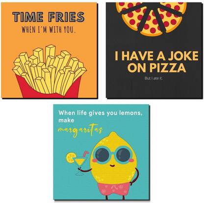 Navadey Funny Quotes Fridge Magnet Pack of 3