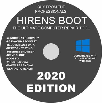 GST FOR YOU Hirens Boot DVD 2020 2020 32 and 64 Bit