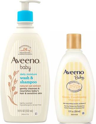 Aveeno Baby Gentle Conditioning Shampoo & Baby Wash Shampoo
