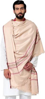 Feathers Wool Printed Men, Women Shawl