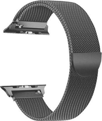Slugabed Stainless Steel 38mm/40mm Milanese Band with Magnetic Closure Space Grey Chain Smart Watch Strap