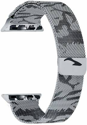 Juberous Stainless Steel 42mm/44mm/45mm Milanese Band with Magnetic Closure Camouflage Chain Smart Watch Strap