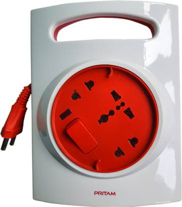 Pritam Boxy Extension Cord 3  Socket Extension Boards