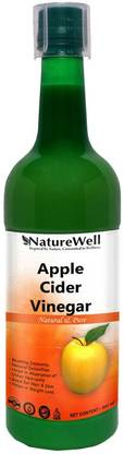 Naturewell Organic Apple Cider Vinegar - with strand of mother - not from concentrate Vinegar (500Ml) Premium Round Vinegar