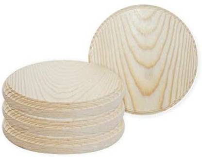 Better crafts Round Wooden Plaque, Perfect As A Wood Base For Craft Projects 5-Inch (Pack Of 2)