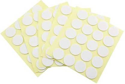 Tegg Wck Stickers 100Pcs 2Cm Heat-Resistant Double-Sided Stick-Ums Glue Dots Stickers For Candle Making